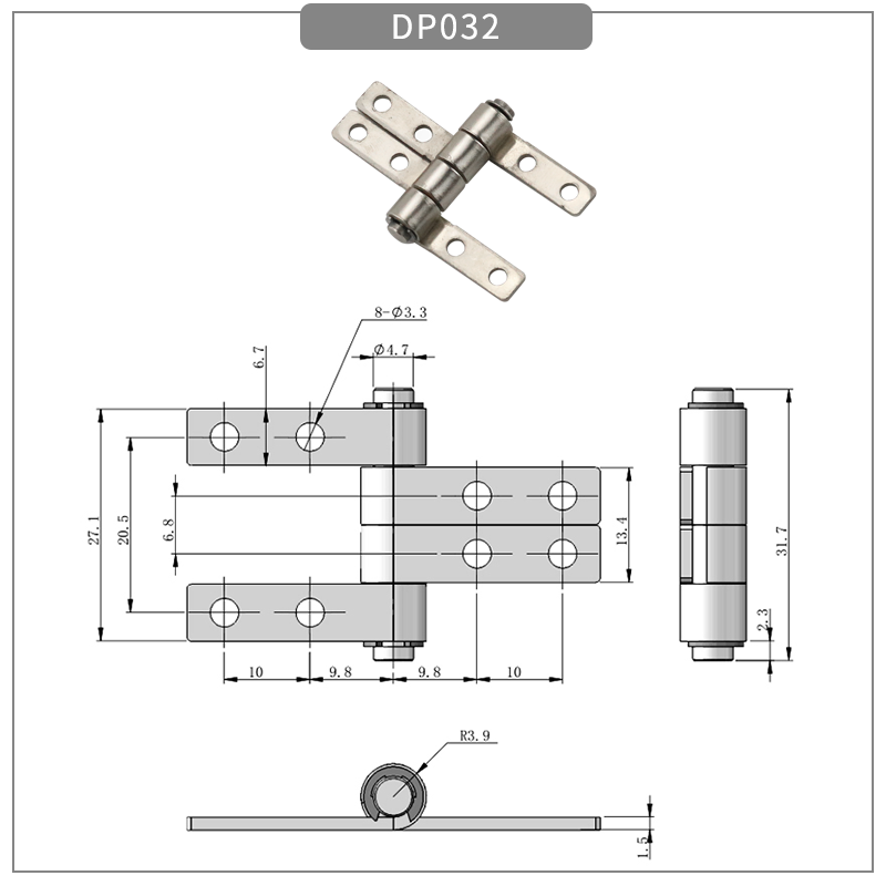 360-degree arbitrary flip-rotation torque hinge - torque hinge - 1