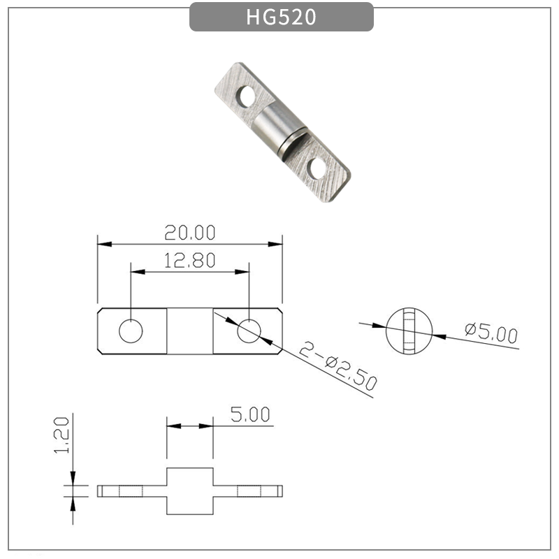 Laptop display screen freely stop motion damping hinge - torque hinge - 1