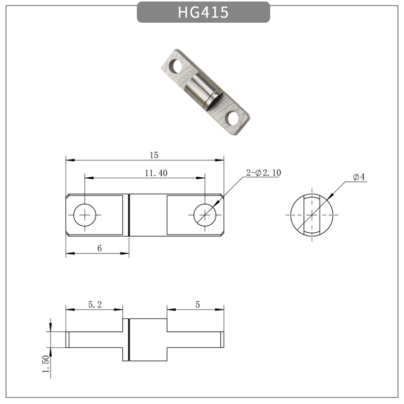 Laptop display screen freely stop motion damping hinge - torque hinge - 2