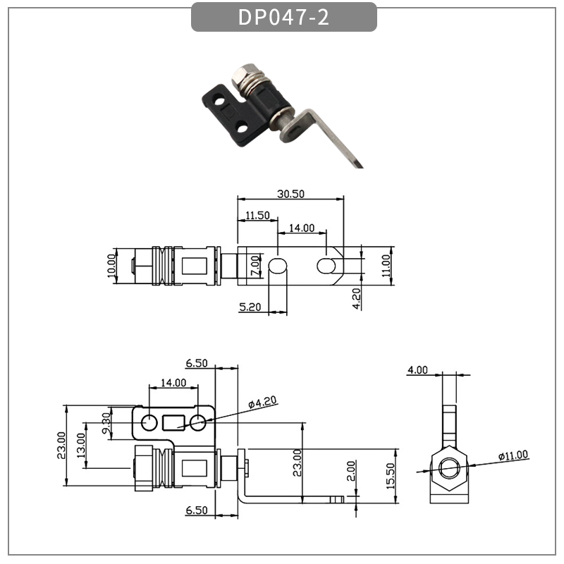 Zinc alloy 360-degree rotation damping hinge - torque hinge - 2