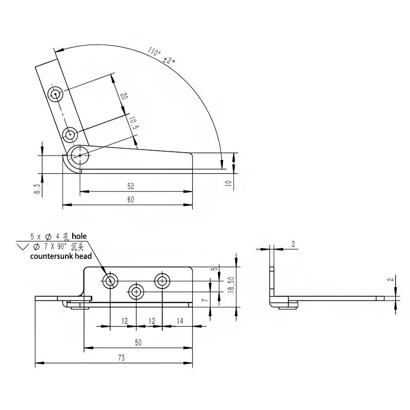 MX06 Spring Automatic Door Lock Bolt - Door pin series - 1