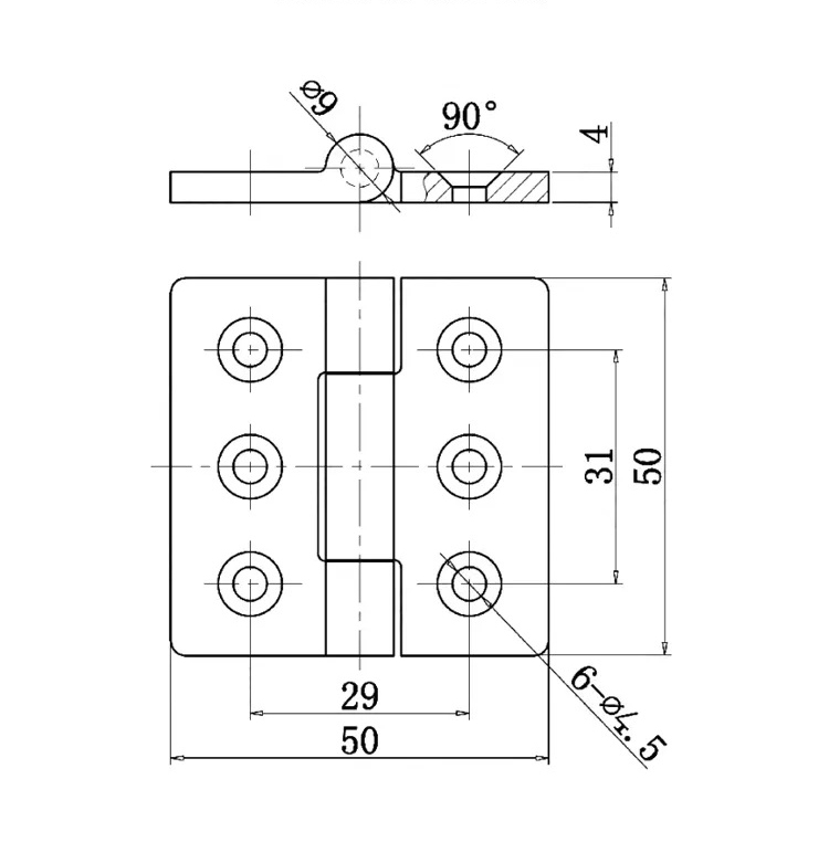 CL143 Stainless Steel Electrical Cabinet Hinge